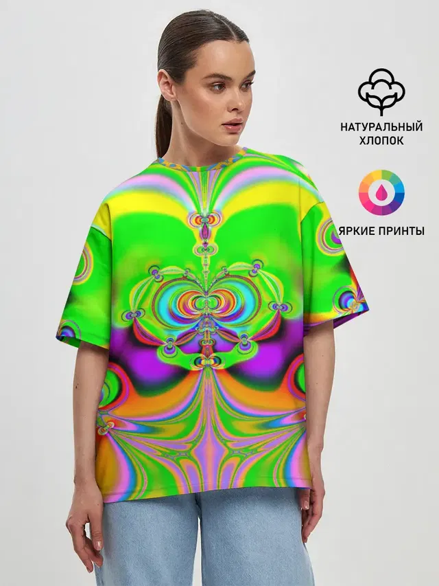 Женская футболка оверсайз