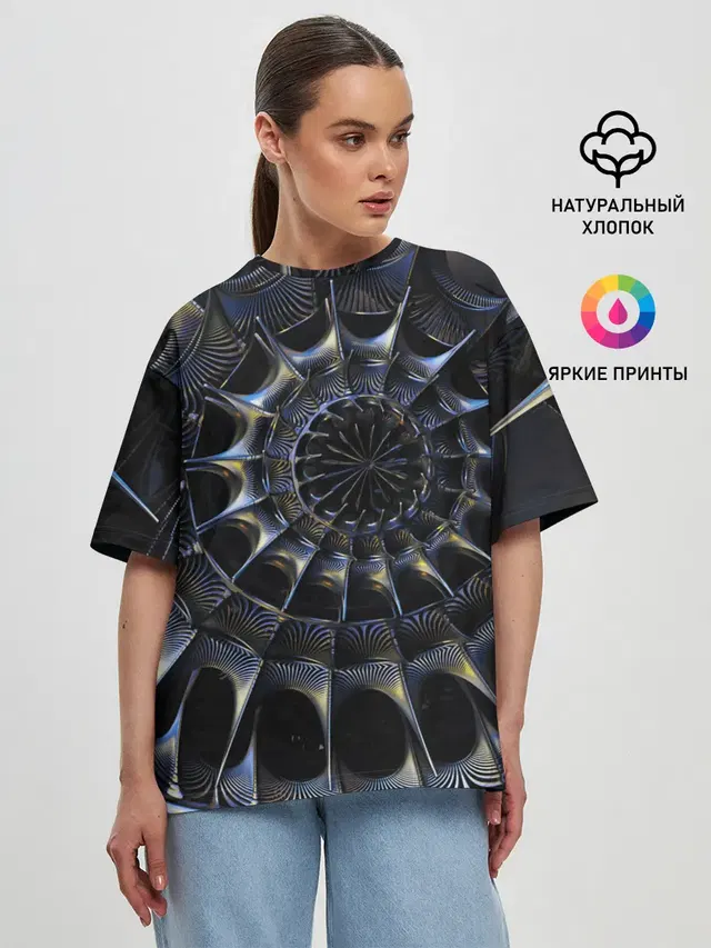 Женская футболка оверсайз