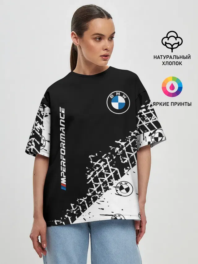 Женская футболка оверсайз