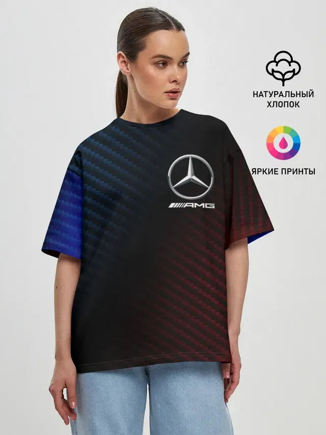 Женская футболка оверсайз