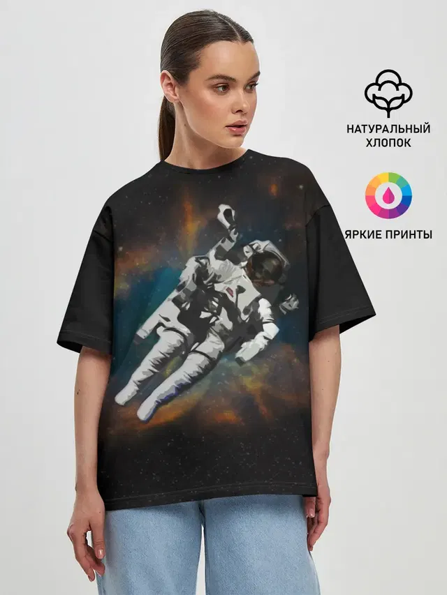 Женская футболка оверсайз