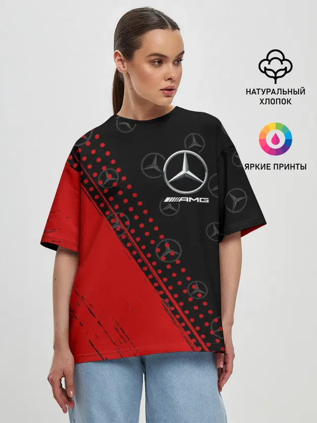 Женская футболка оверсайз