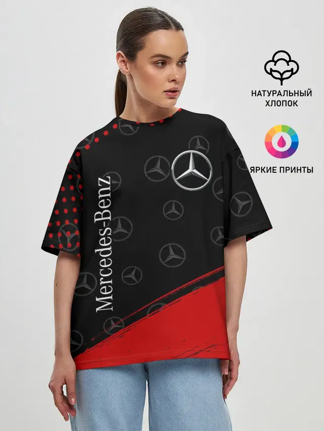 Женская футболка оверсайз