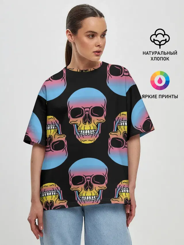 Женская футболка оверсайз