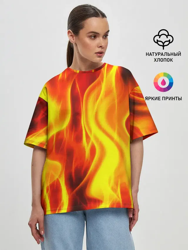Женская футболка оверсайз