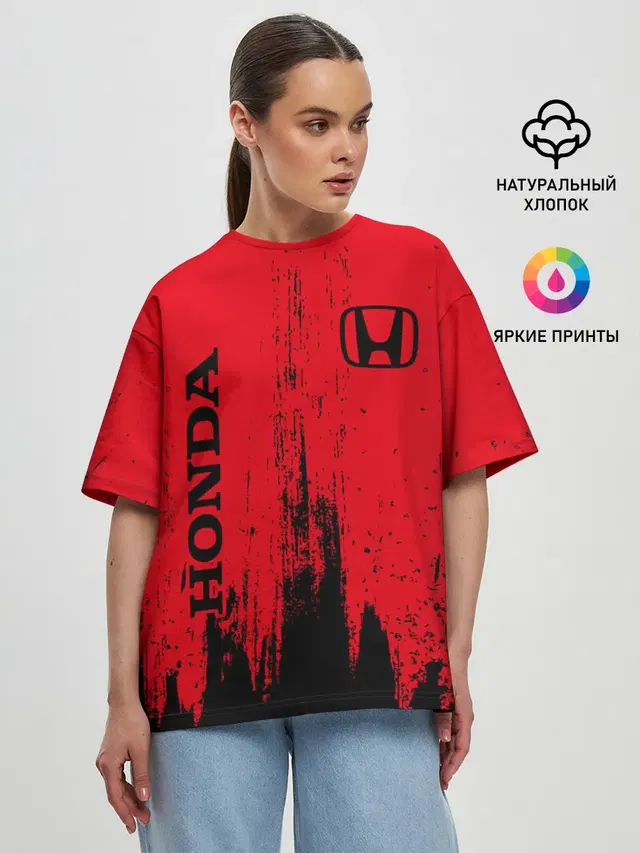 Женская футболка оверсайз