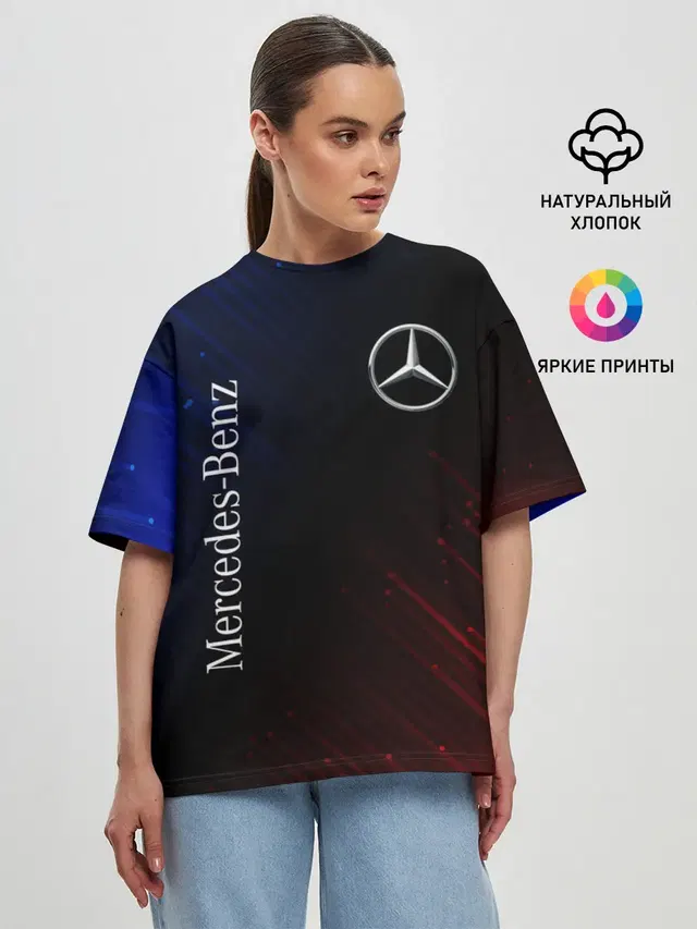 Женская футболка оверсайз
