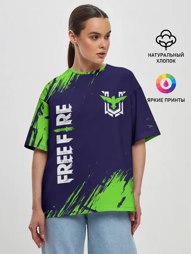 Женская футболка оверсайз