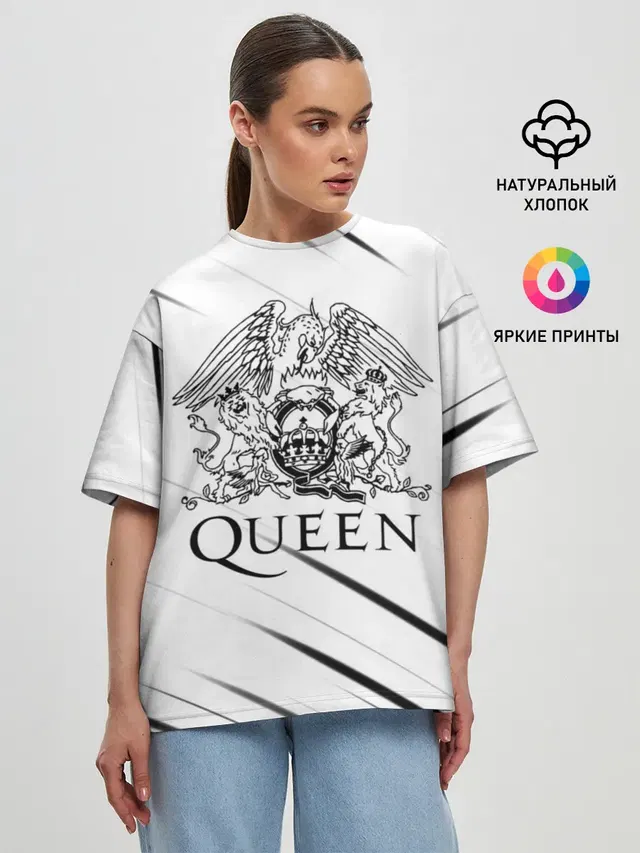 Женская футболка оверсайз