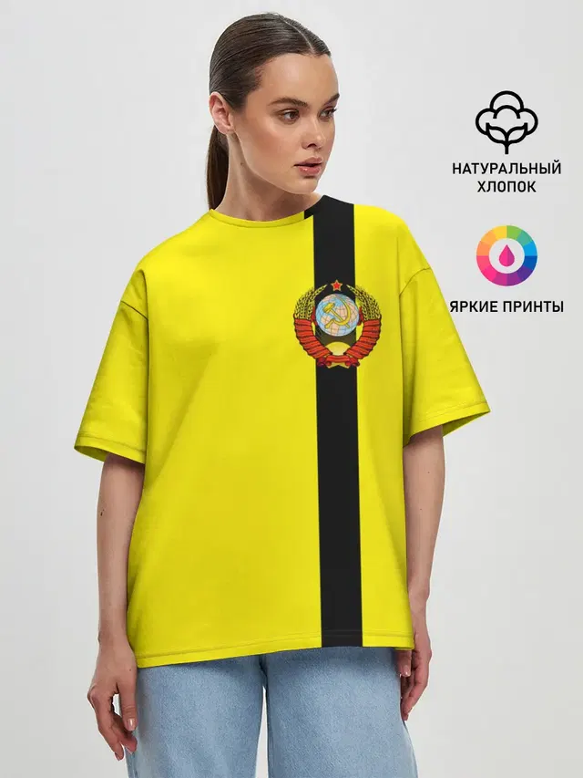 Женская футболка оверсайз