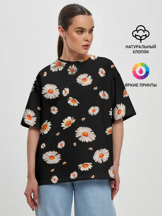 Женская футболка оверсайз