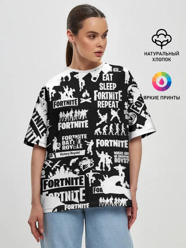 Женская футболка оверсайз