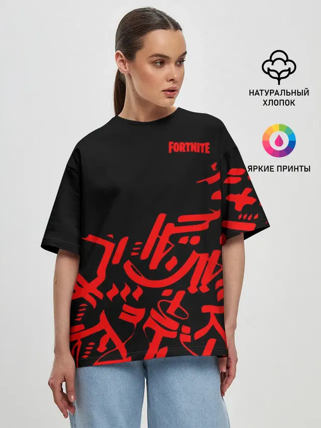 Женская футболка оверсайз