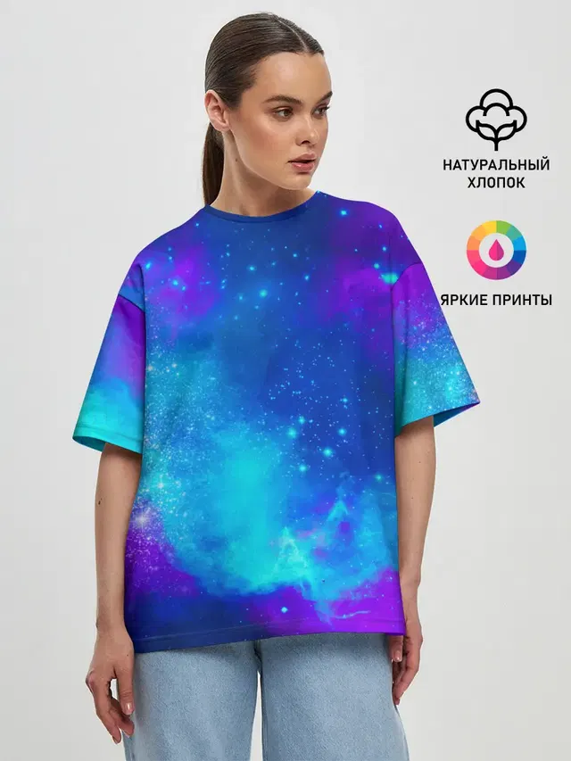 Женская футболка оверсайз