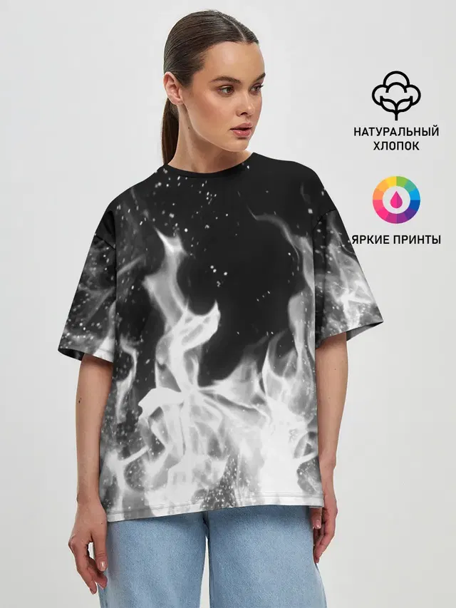 Женская футболка оверсайз