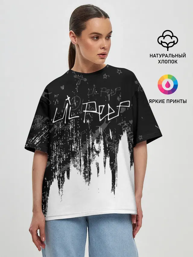 Женская футболка оверсайз
