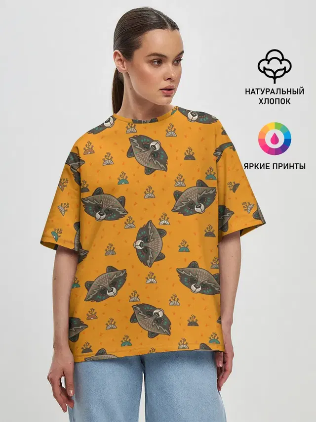 Женская футболка оверсайз
