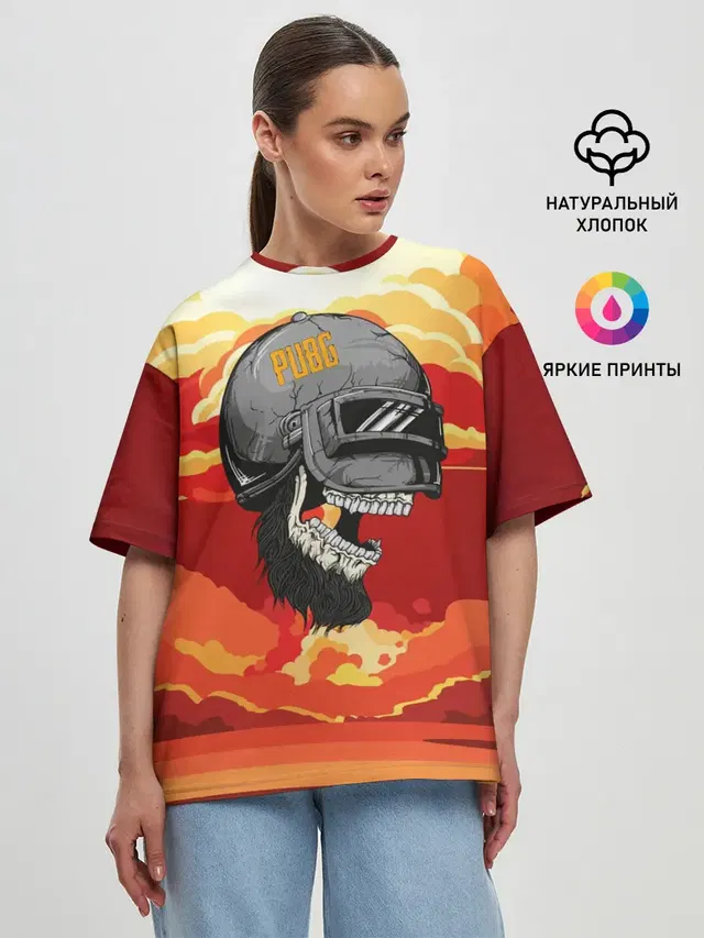Женская футболка оверсайз