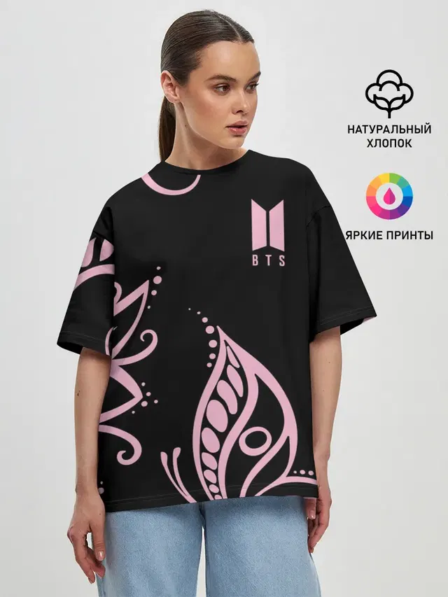 Женская футболка оверсайз