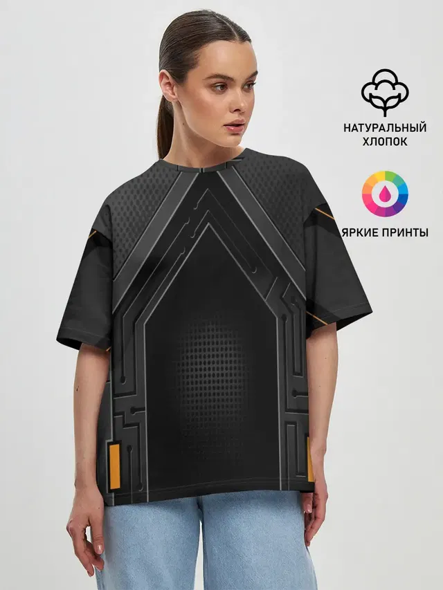 Женская футболка оверсайз