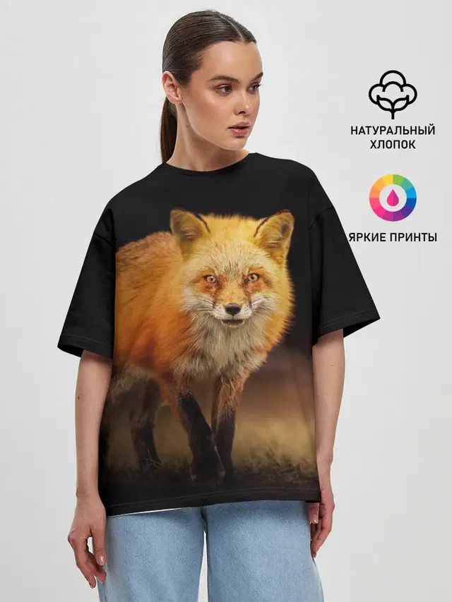 Женская футболка оверсайз