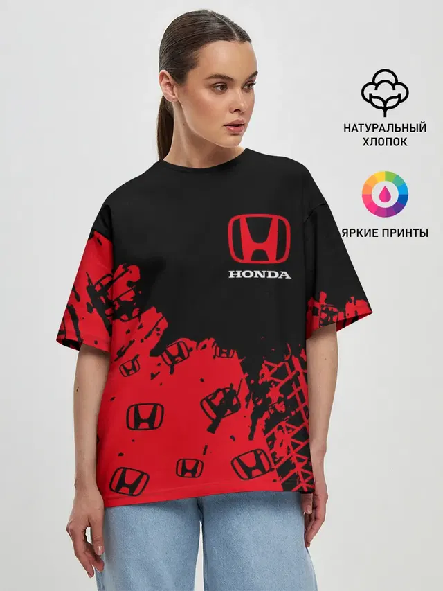 Женская футболка оверсайз