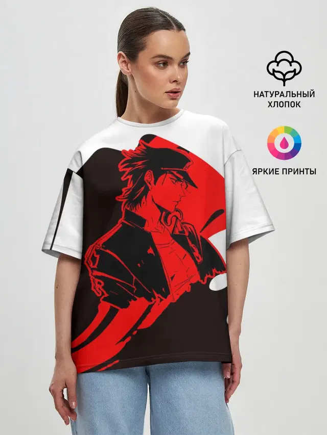 Женская футболка оверсайз