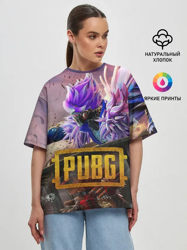 Женская футболка оверсайз