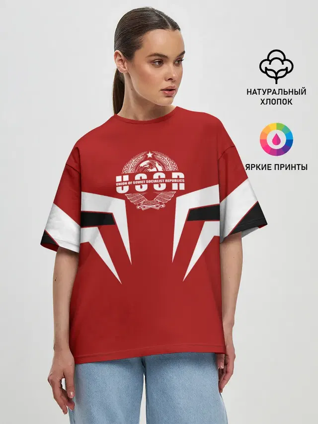 Женская футболка оверсайз