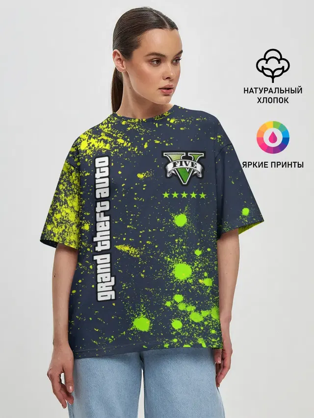 Женская футболка оверсайз