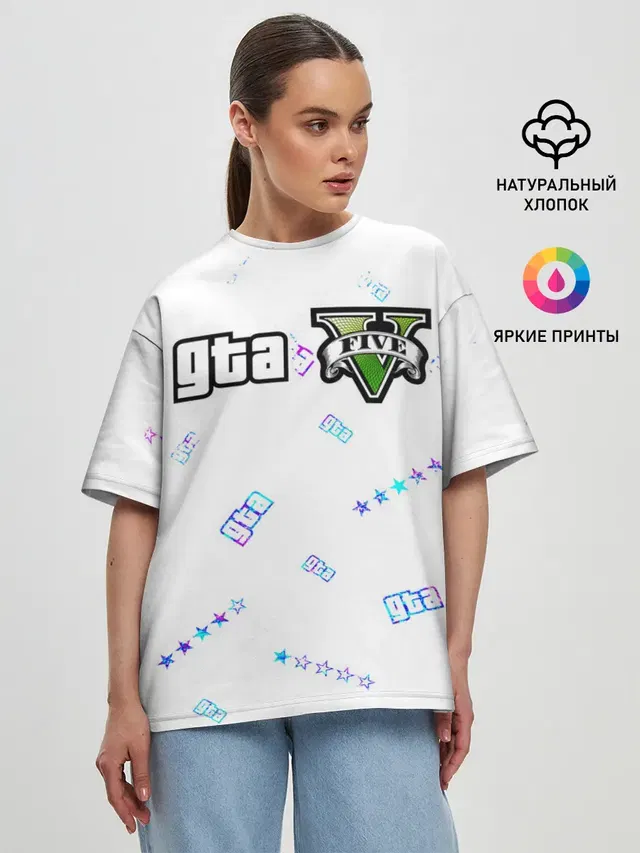 Женская футболка оверсайз
