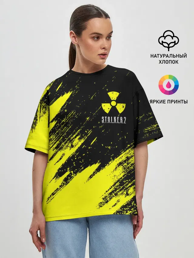 Женская футболка оверсайз