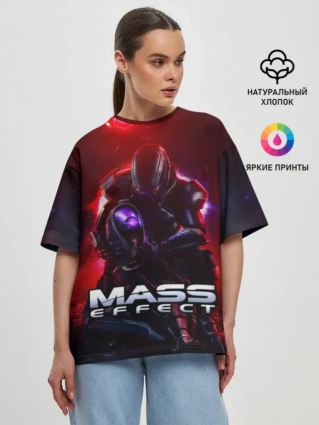 Женская футболка оверсайз