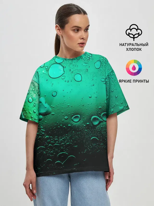 Женская футболка оверсайз
