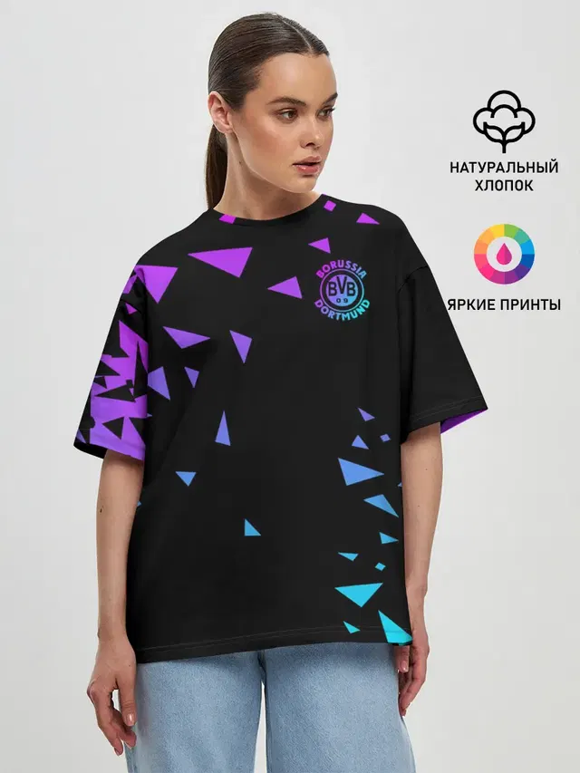 Женская футболка оверсайз