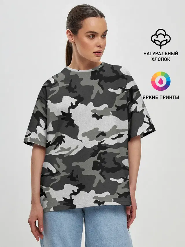 Женская футболка оверсайз
