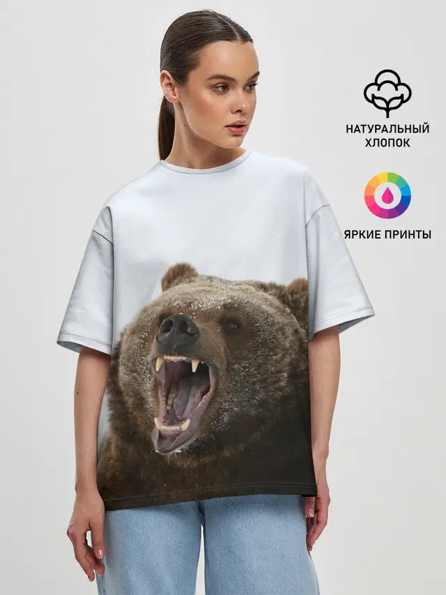 Женская футболка оверсайз