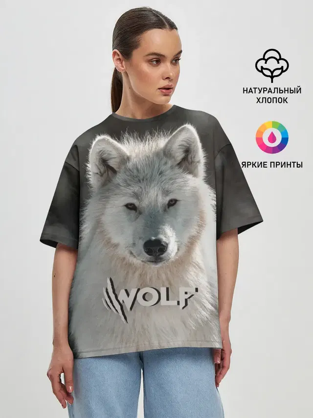 Женская футболка оверсайз