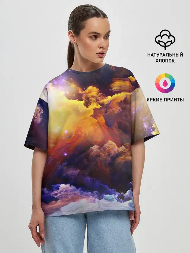 Женская футболка оверсайз