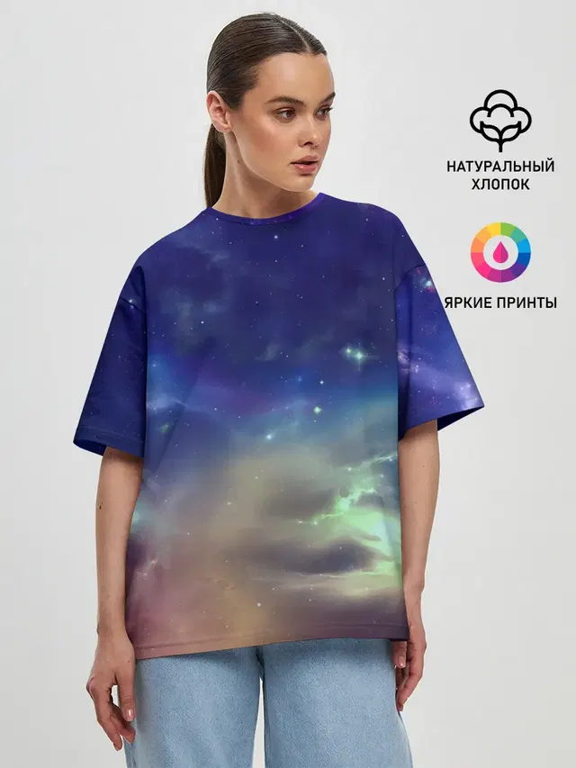 Женская футболка оверсайз