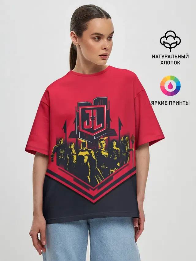 Женская футболка оверсайз