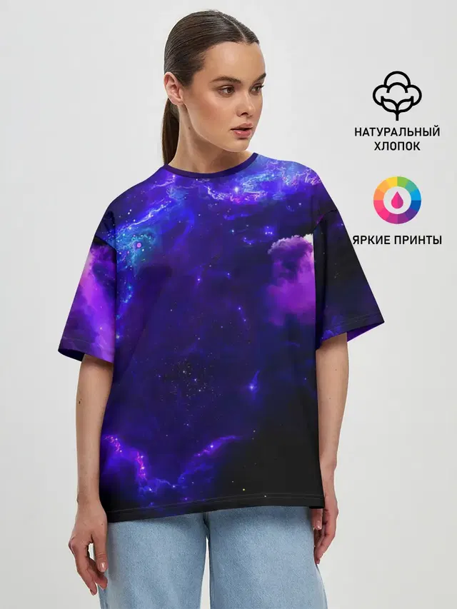 Женская футболка оверсайз