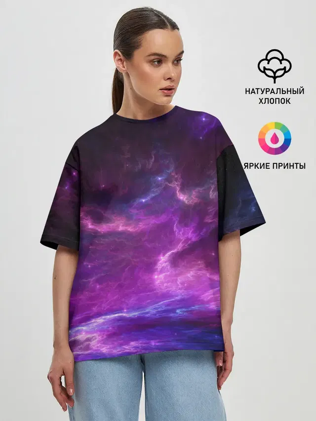 Женская футболка оверсайз