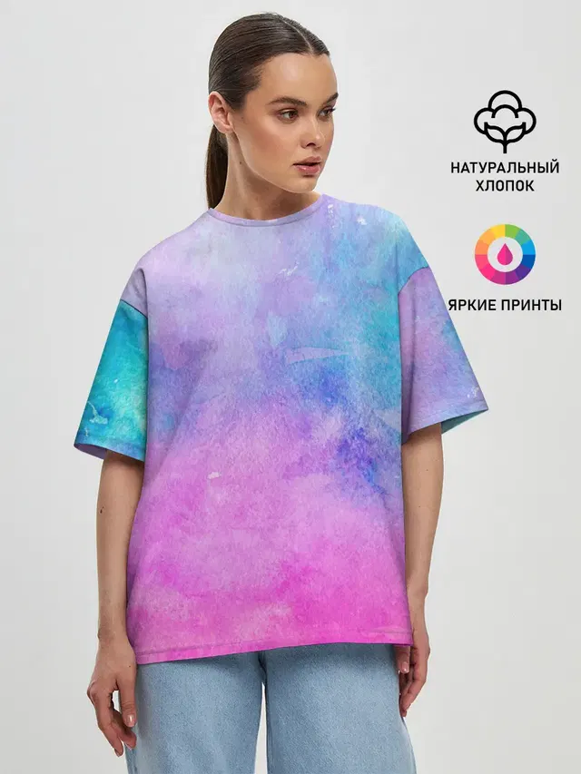Женская футболка оверсайз