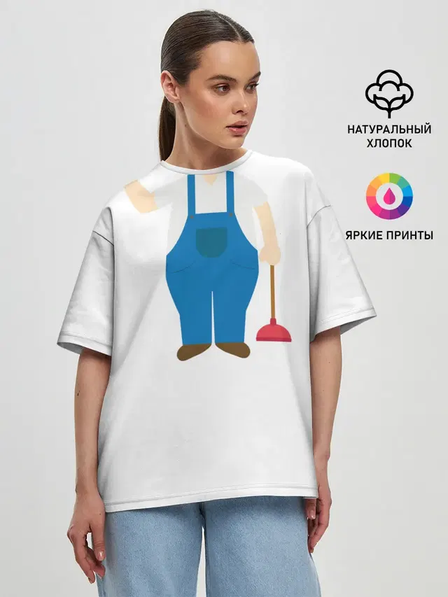 Женская футболка оверсайз