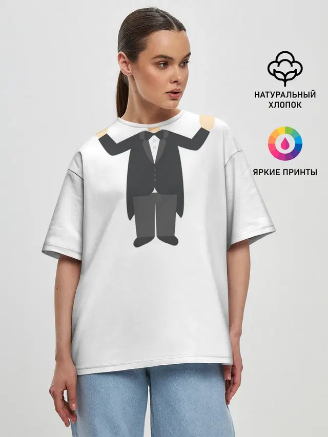 Женская футболка оверсайз