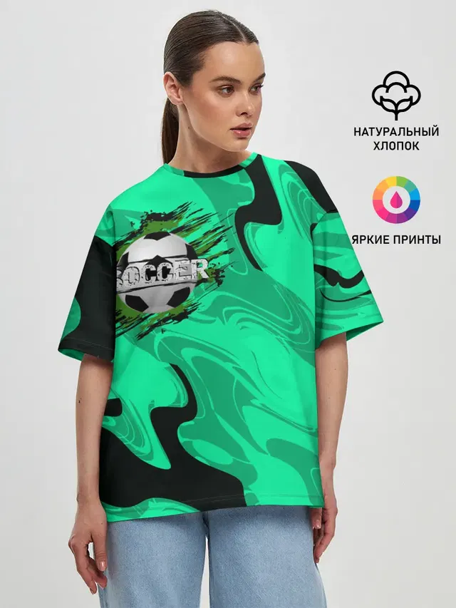 Женская футболка оверсайз