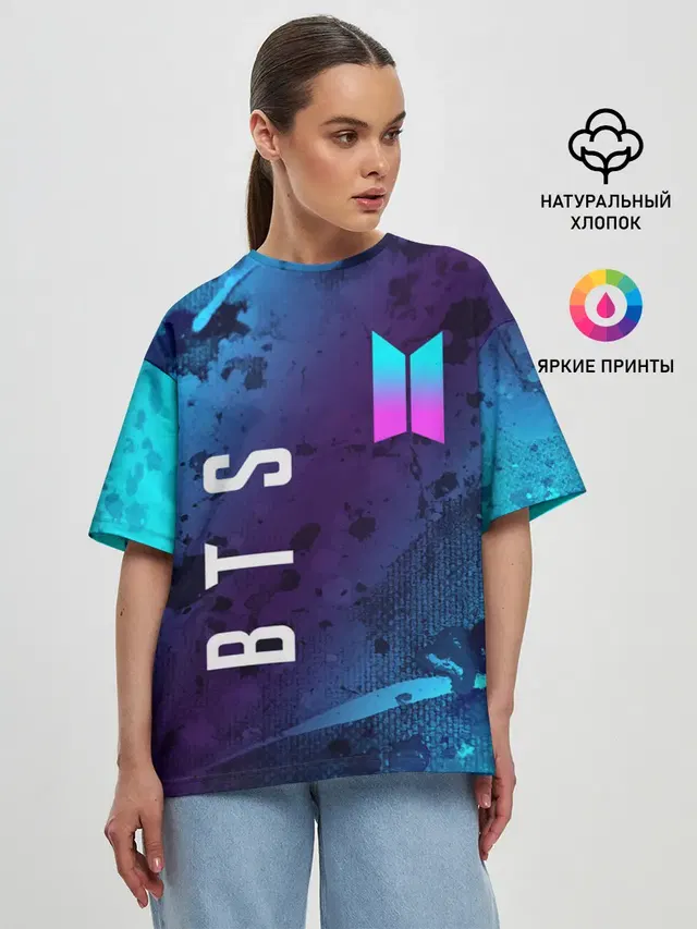 Женская футболка оверсайз