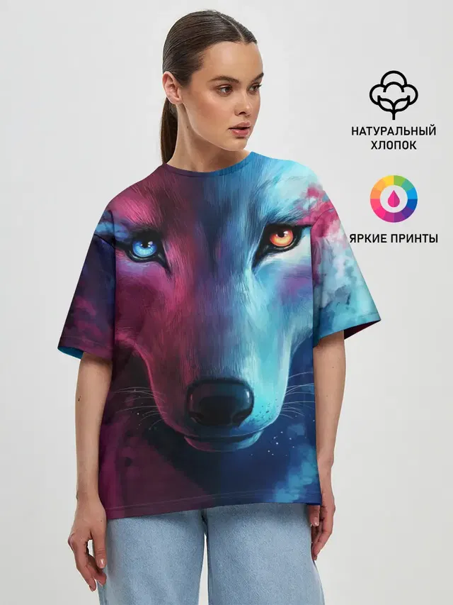 Женская футболка оверсайз