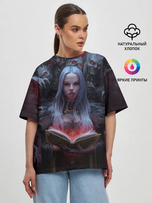 Женская футболка оверсайз